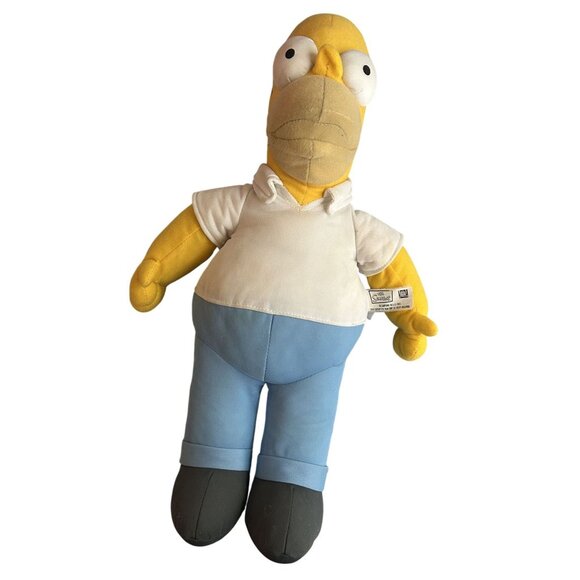 Simpsons 4-Piece Plush Collectible Set 2005 Universal Studios Homer Duff Lite Sa - Picture 2 of 6